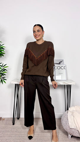 Jersey Flecos Marrón Jersey Flecos Marrón