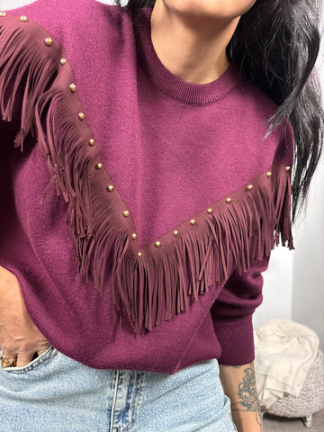 Jersey Flecos Vino Jersey Flecos Vino