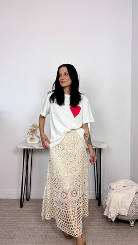 Falda Crochet Midi Falda Crochet Midi