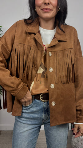 Sobrecamisa Flecos Camel Sobrecamisa Flecos Camel