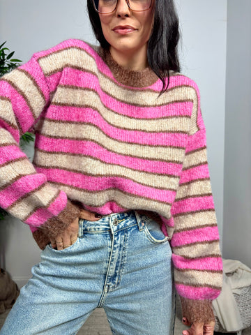 Jersey Rayas Fucsia Jersey Rayas Fucsia