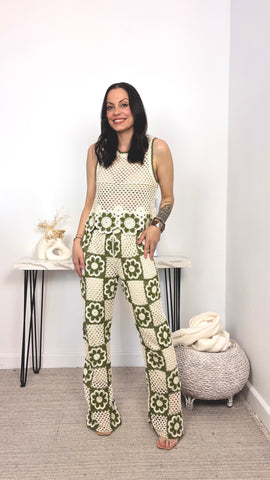 Conjunto Crochet Caqui Conjunto Crochet Caqui