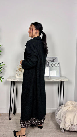 Abrigo Rizado Negro Abrigo Rizado Negro