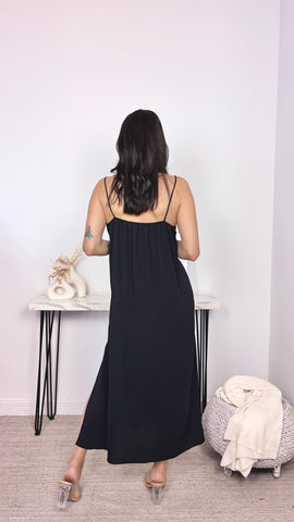 Vestido Lencero Negro Vestido Lencero Negro