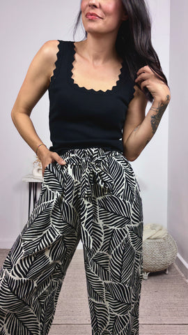 Top Tirante Onda Negro Top Tirante Onda Negro