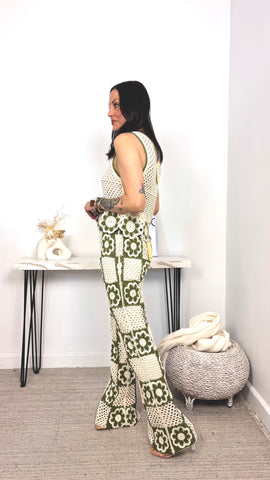 Conjunto Crochet Caqui Conjunto Crochet Caqui