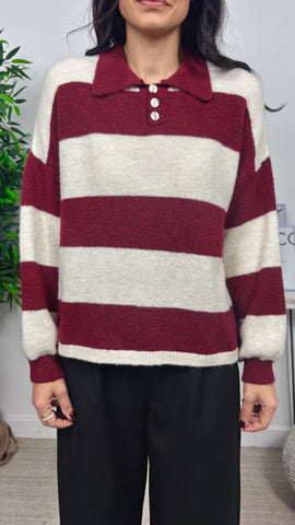 Jersey Polo Granate Jersey Polo Granate