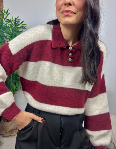 Jersey Polo Granate Jersey Polo Granate