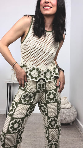 Conjunto Crochet Caqui Conjunto Crochet Caqui