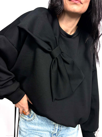Sudadera Lazo Negro