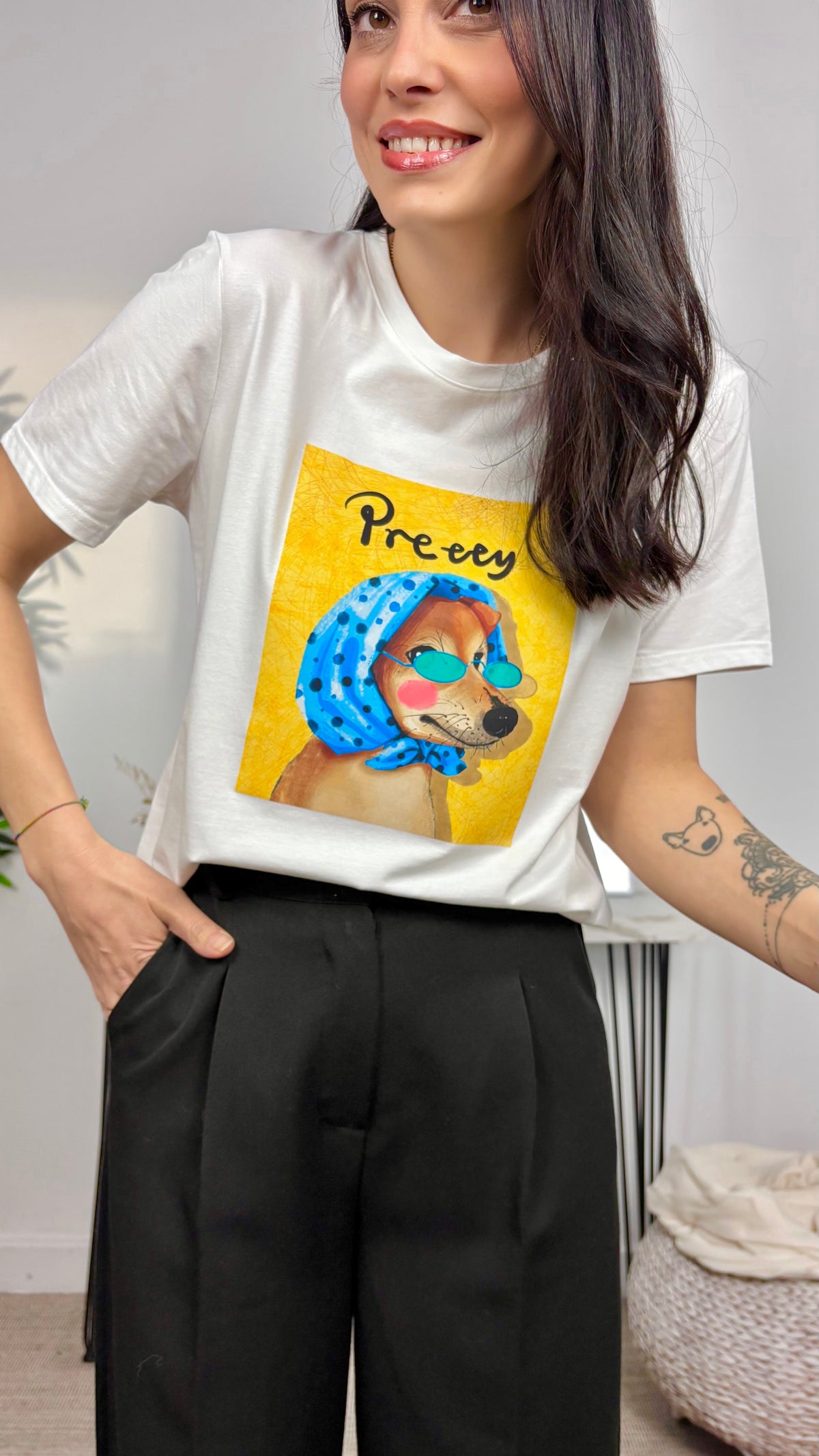 Camiseta Pretty Amarillo