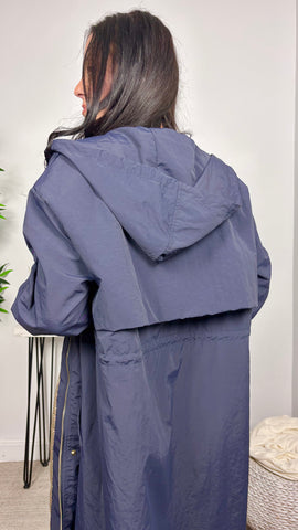 Parka Forro Vichy Marino