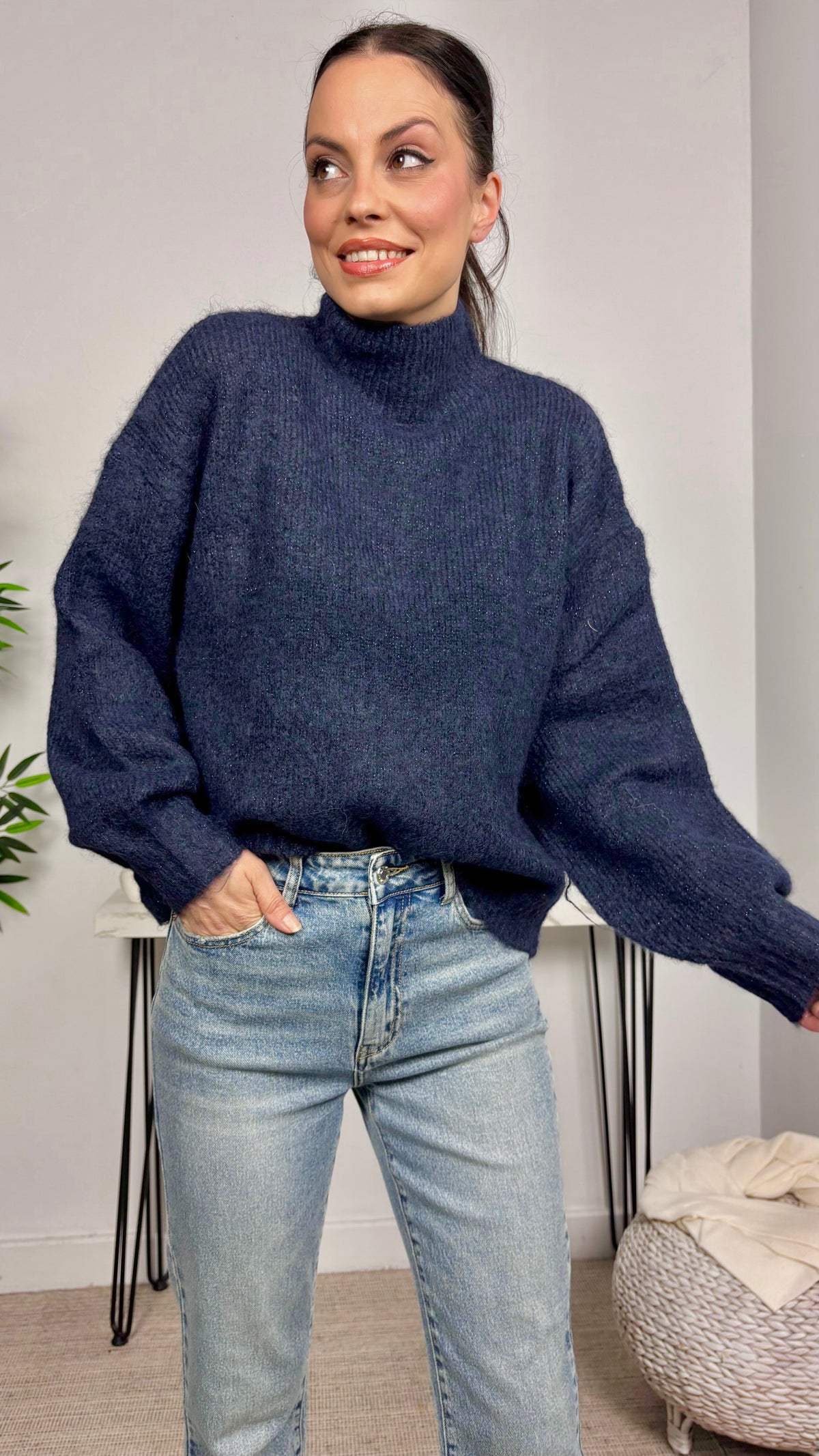 Jersey Perkins Brillos Marino