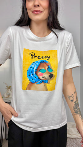 Camiseta Pretty Amarillo