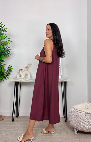 Vestido Basic Berenjena