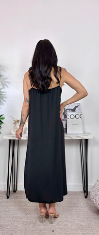 Vestido Lencero Negro