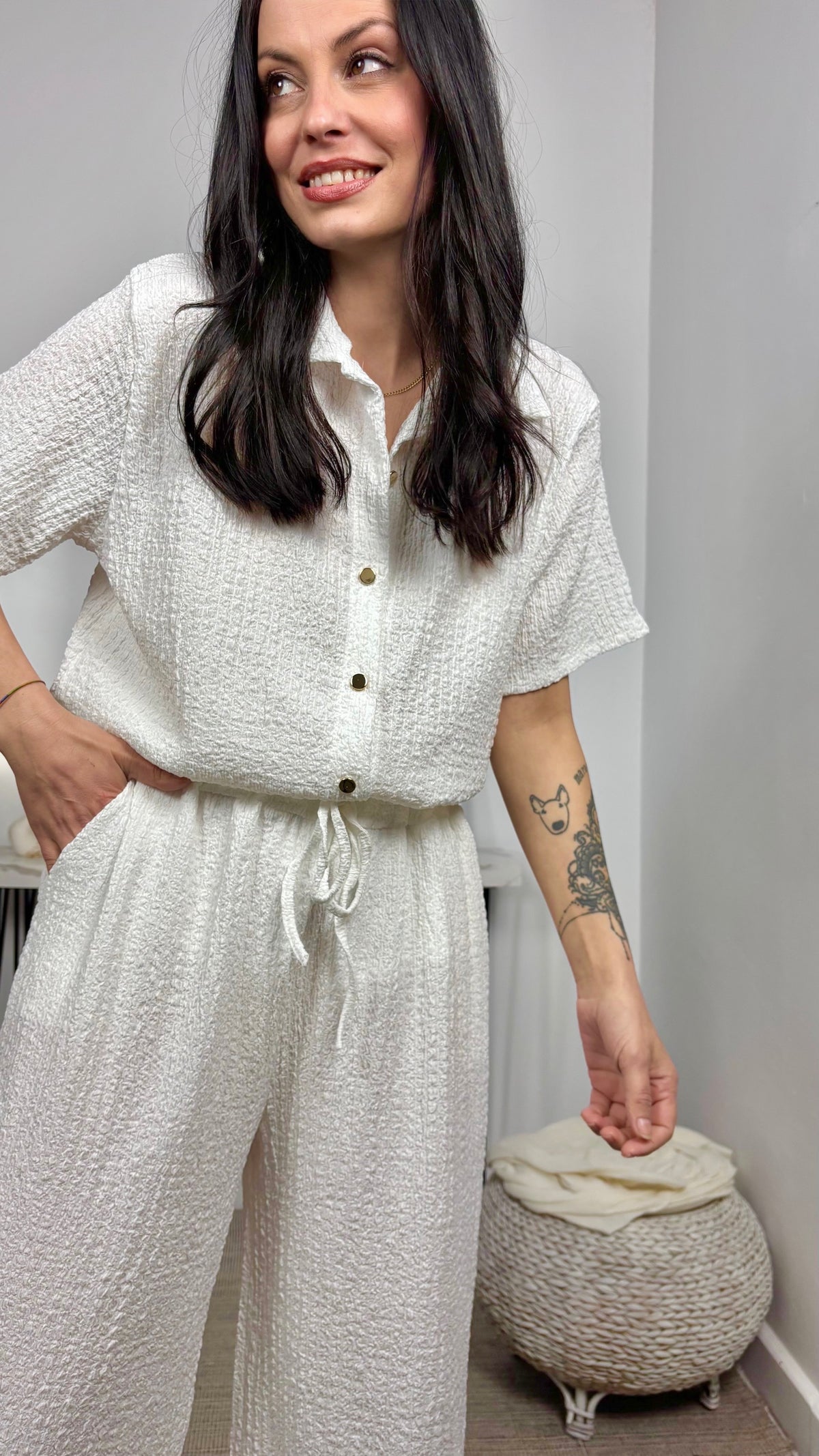 Conjunto Fluido Blanco