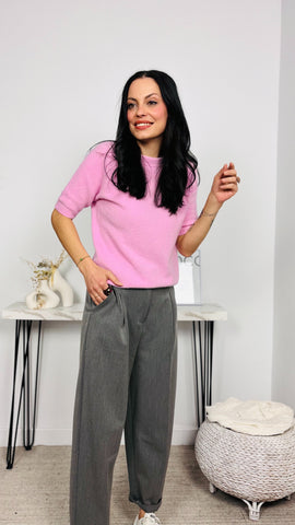 Jersey Manga Corta Rosa