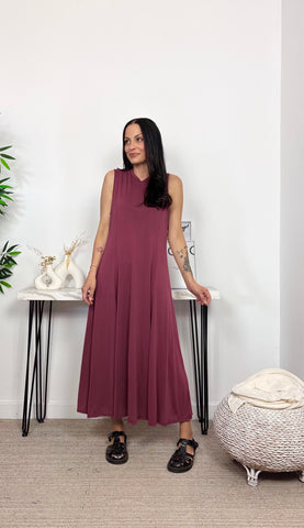 Vestido Evasé Rosa