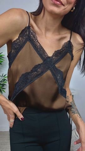 Lencera Satén Marrón