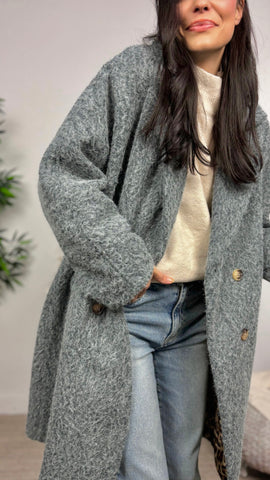 Abrigo Oversize Gris