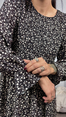 Vestido Nido de Abeja Negro