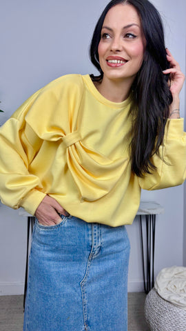 Sudadera Lazo Amarilla