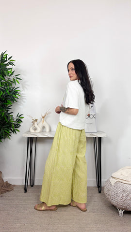 Pantalón Vichy Verde Pistacho