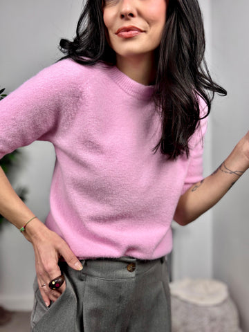 Jersey Manga Corta Rosa