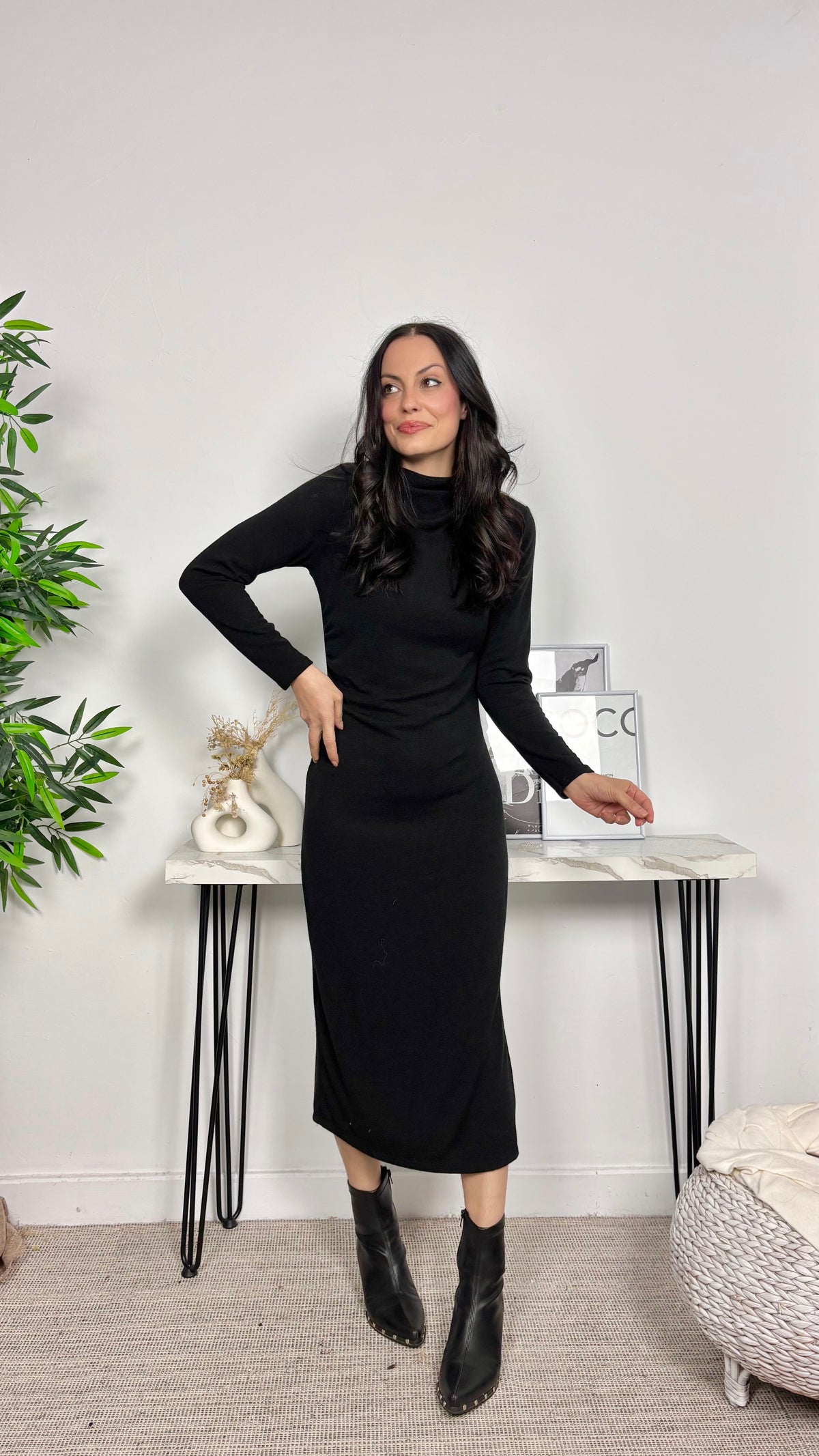 Vestido de Punto Negro