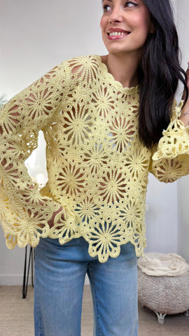Jersey Crochet Amarillo