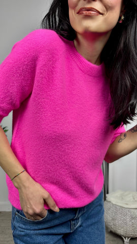 Jersey Manga Corta Fucsia