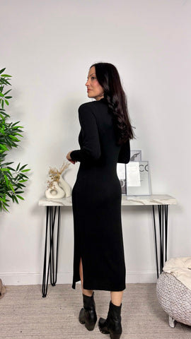 Vestido de Punto Negro