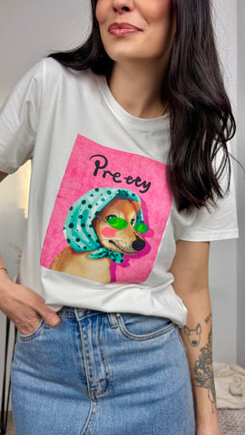 Camiseta Pretty Rosa