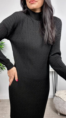 Vestido de Punto Ochos Negro