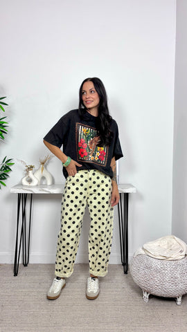 Camiseta Leopardo Gris Delavado