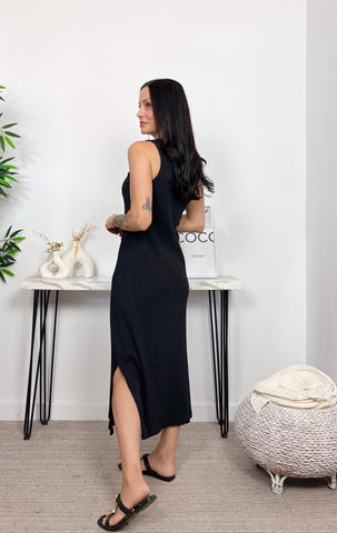 Vestido Canalé Negro