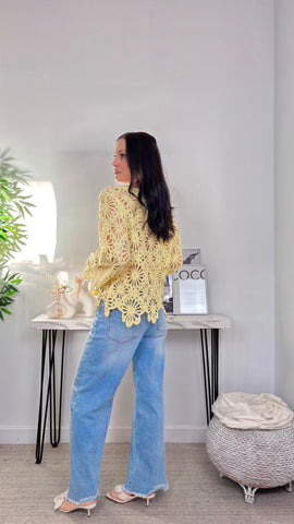 Jersey Crochet Amarillo