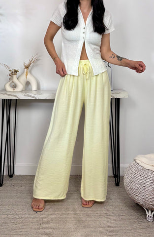 Pantalón Fluido Amarillo