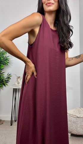 Vestido Basic Berenjena