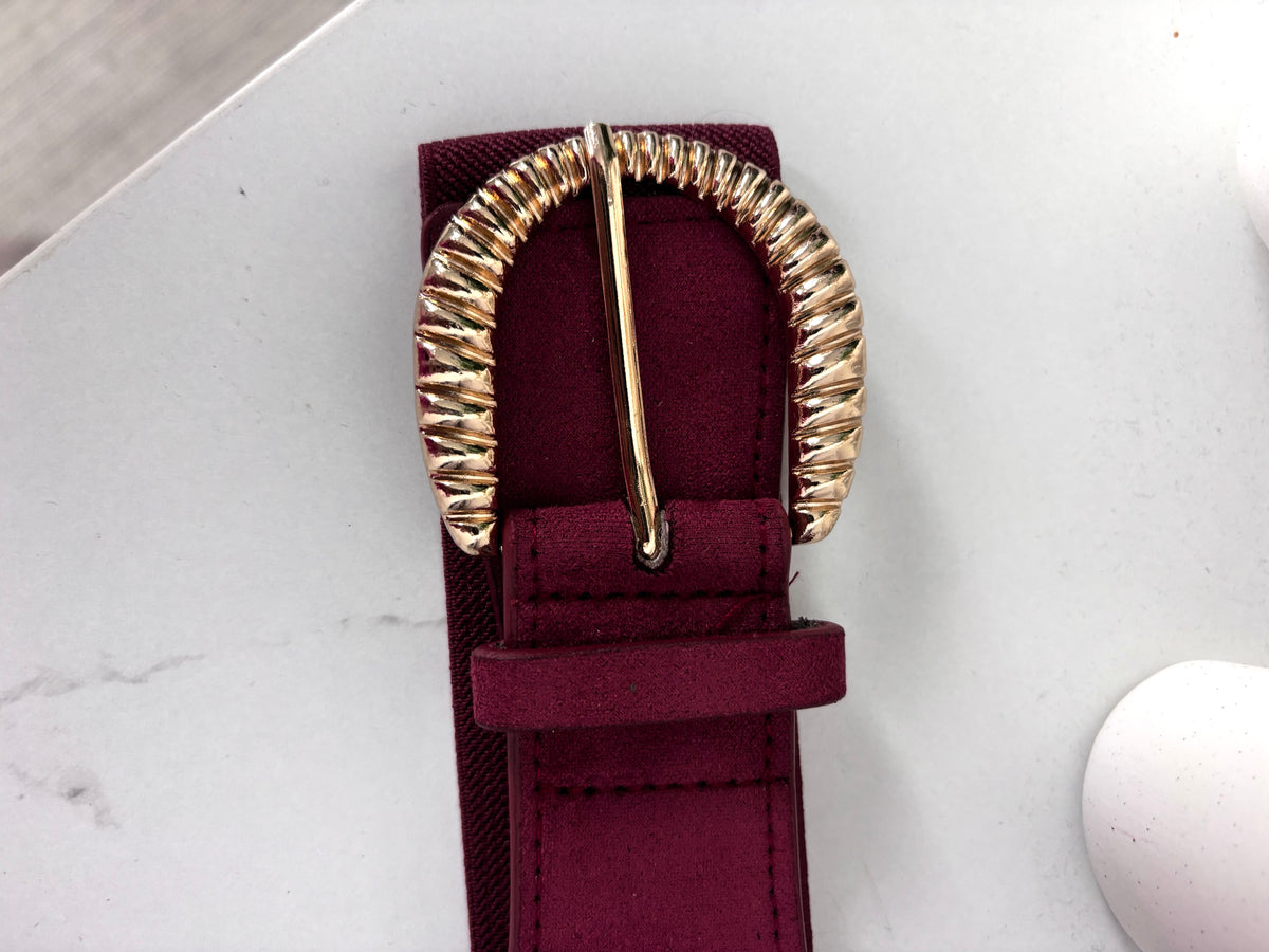 Cinturón Elastico Burdeos