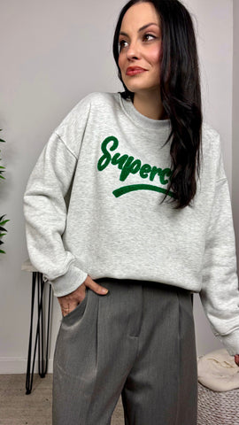 Sudadera Supercool Gris