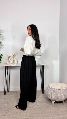 Pantalón Fluido Negro