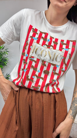 Camiseta Salchicha Stripes