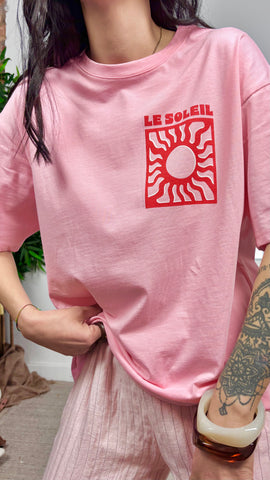 Camiseta Soleil Rosa