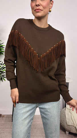 Jersey Flecos Marrón