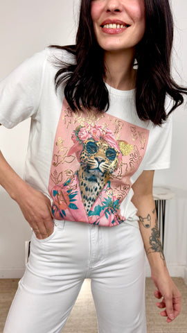 Camiseta Leopardo Chic