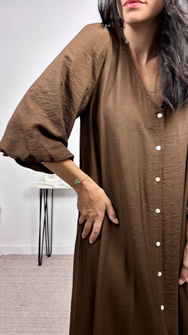 Vestido Manga Mocca