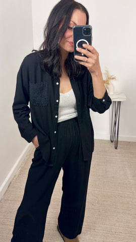 Conjunto Lino Negro