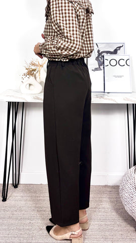 Pantalón Pinzas Marrón